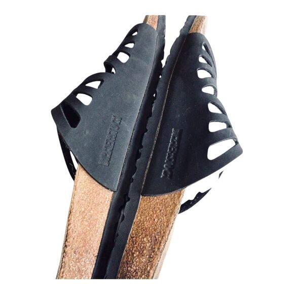 Black BIRKENSTOCK Granada Adjustable Buckle Slip On Sandal Sz 41 10 - Picture 10 of 11